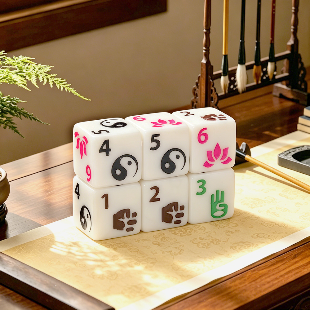 Board Game Zen - 6 Buah Set Dadu Polihedral Bertema
