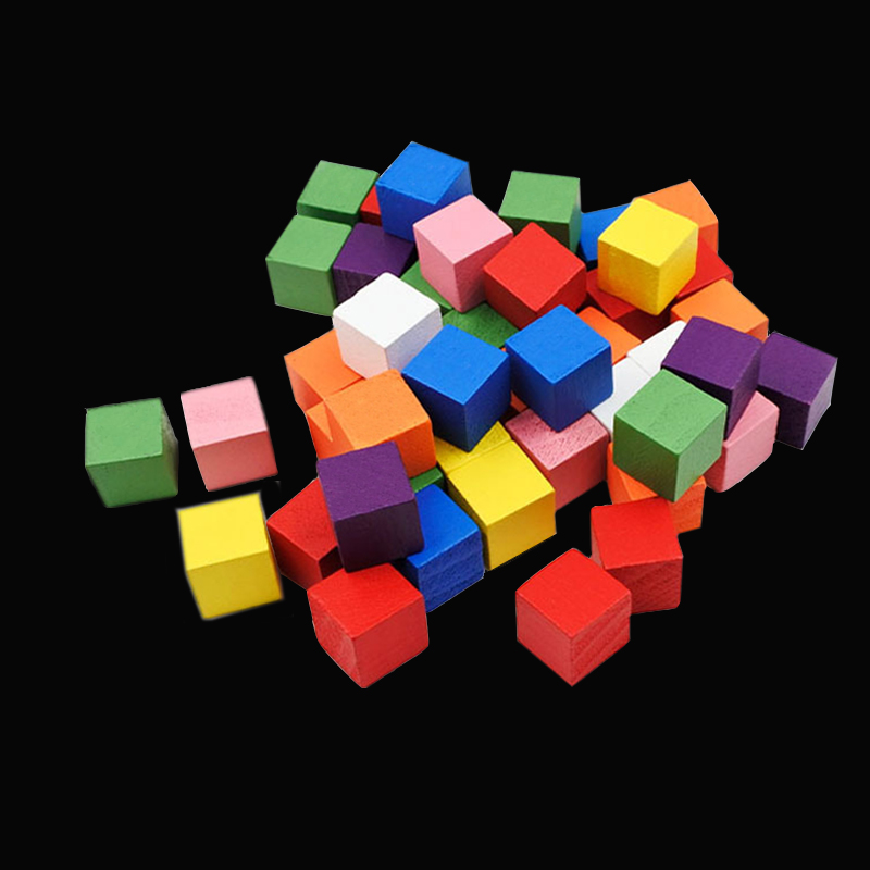 Board Game Vector - 100 buah/lot 14 warna 10mm kubus
