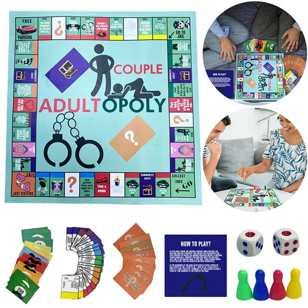 Board Game For Couple - Permainan Papan Adultopoly untuk Pasangan, Permainan