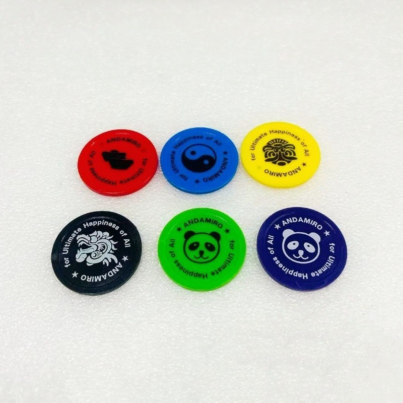 500pcs Koin Token Plastik Kust - Board Game Viral ulasan dan harga